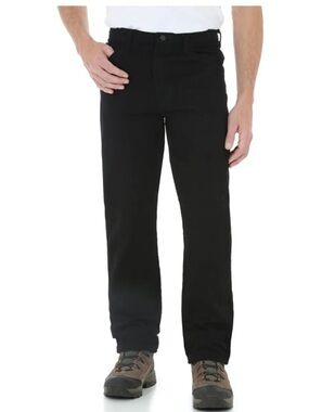 Rustler Men's Black Straight Jeans